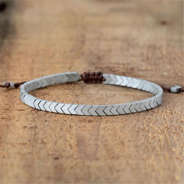 Hematite Adjustable bracelet