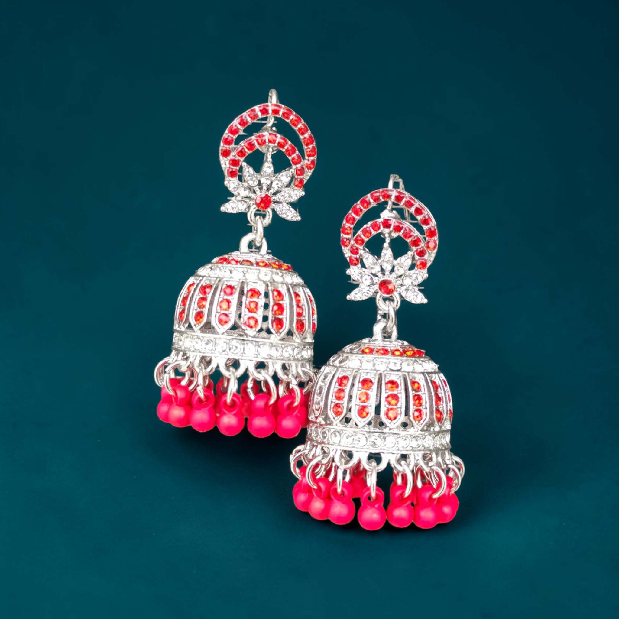 Ruby Noor Jhumka Earrings