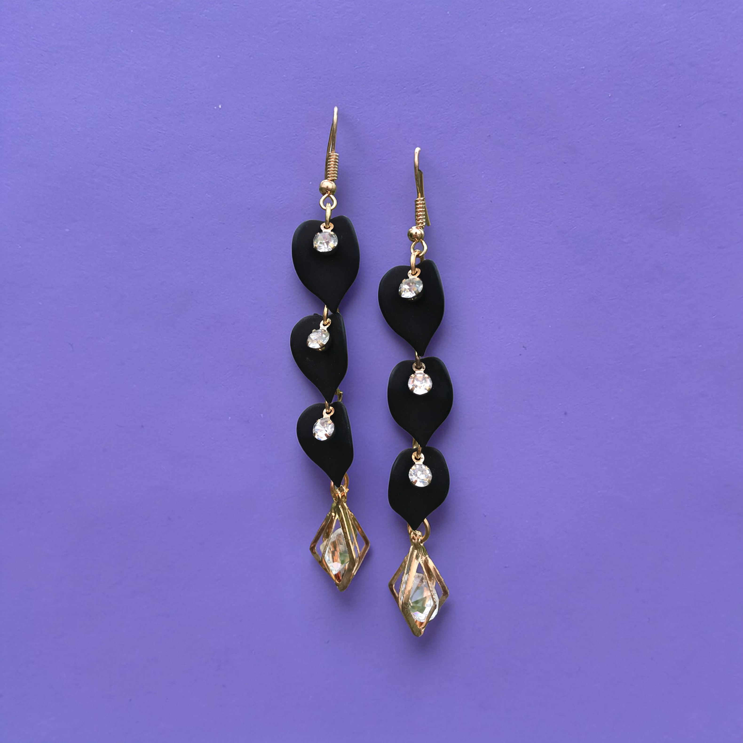 Midnight Elegance Drop Earrings